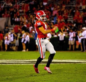 football player in motion